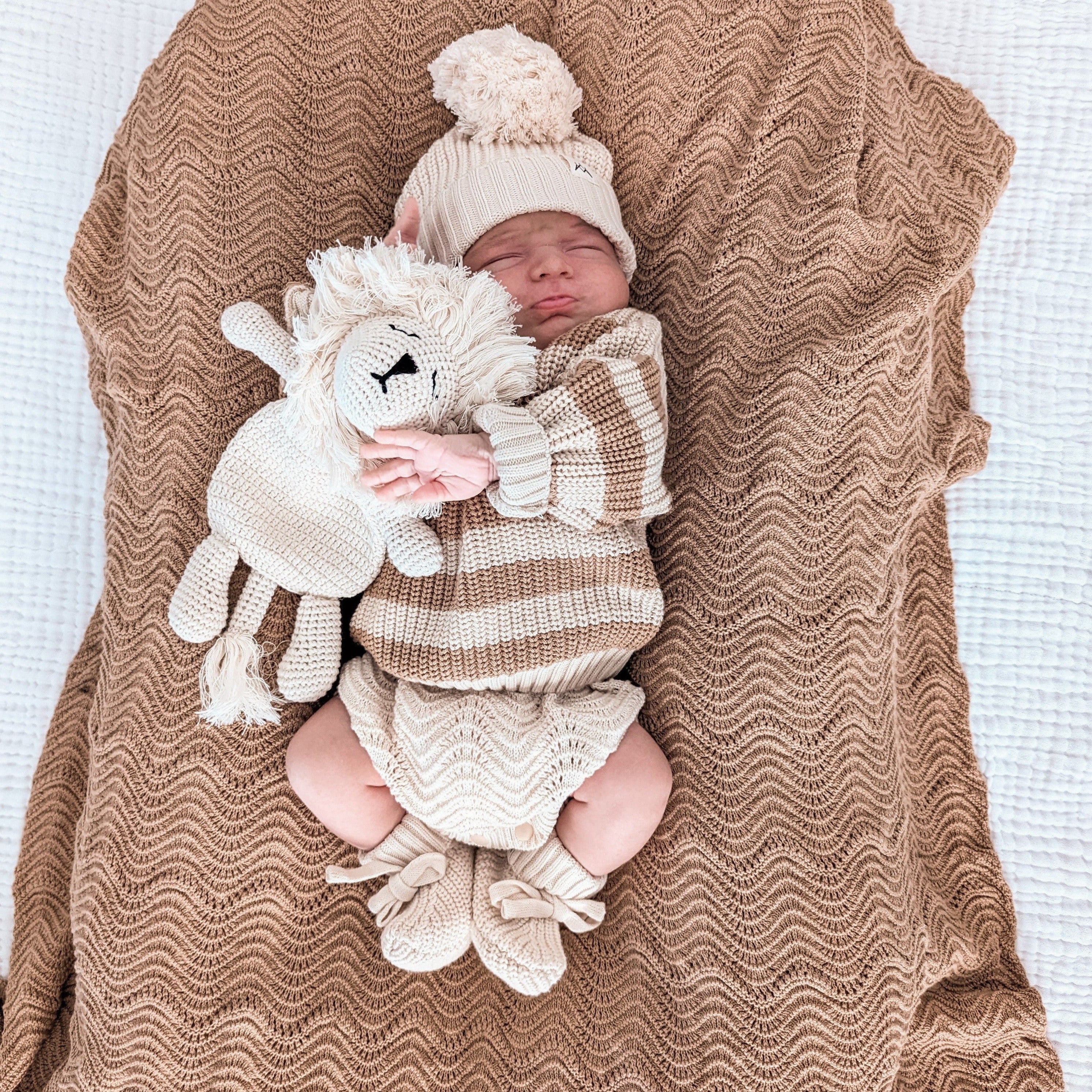 Newborn Comforters Cuddle Me Lion 3 Little Crowns