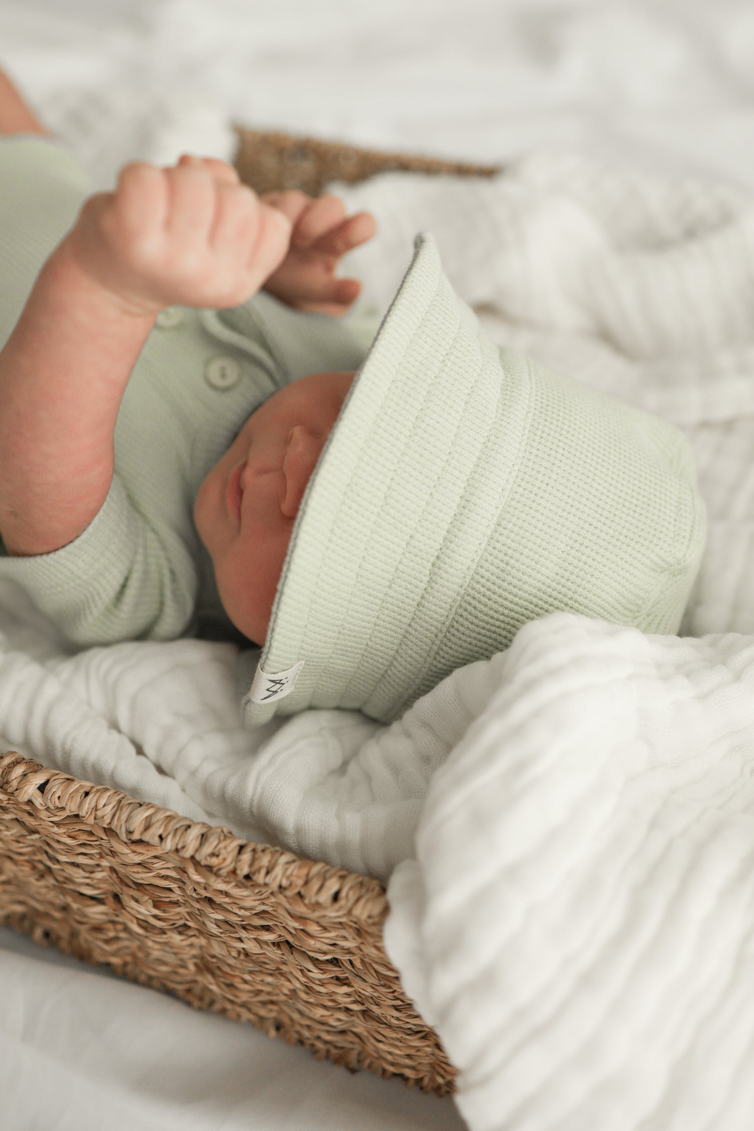 Summer Bodysuit &amp; Sunhat - Eucalyptus Green